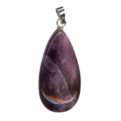 15x30mm Briolette Drop Pendant: Amethyst