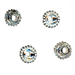 7mm Bead Cap Sterling Silver