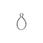 S.Silver 7x5mm Pear Drop Wrap Tite