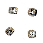 Serling Silver 5mm Cube Beads