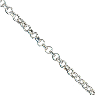 Sterling Silver Medium Belcher Chain in length