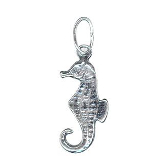 12mm Seahorse Charm Sterling Silver
