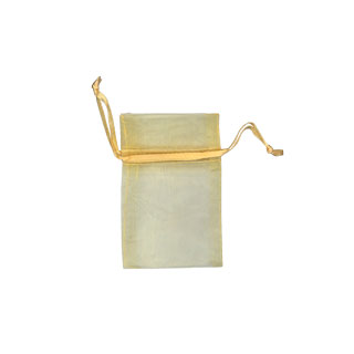 6x9cm Organza Bag Gold
