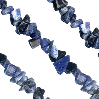 31-32'' Sodalite Chip Beads Necklace