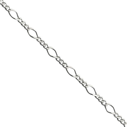 Rhombo Figaro Chain Sterling Silver