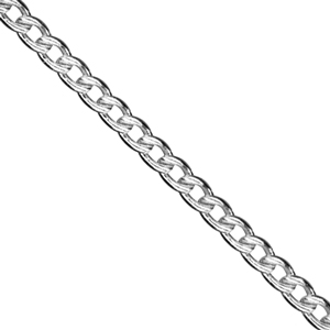 Thin Curb Chain Silver Plated