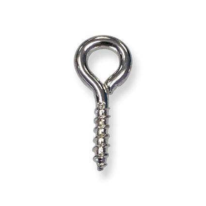 Threaded Top Pin: Silver plated
