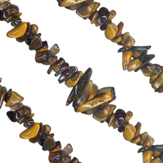 31-32'' Tiger Eye Chip Beads Necklace