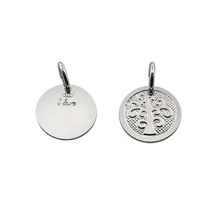 12mm Tree of Life Pendant Sterling Silver