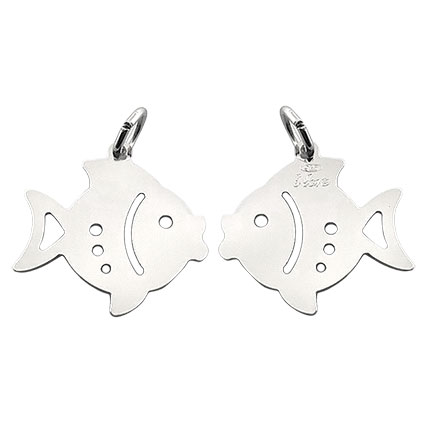 20mm Fish Sterling Silver