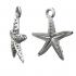Sterling silver starfish charm