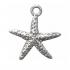 15mm Starfish Charm Sterling Silver - view 1