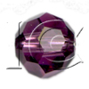 6mm Swarovski Crystal Round Facet Beads: Amethyst